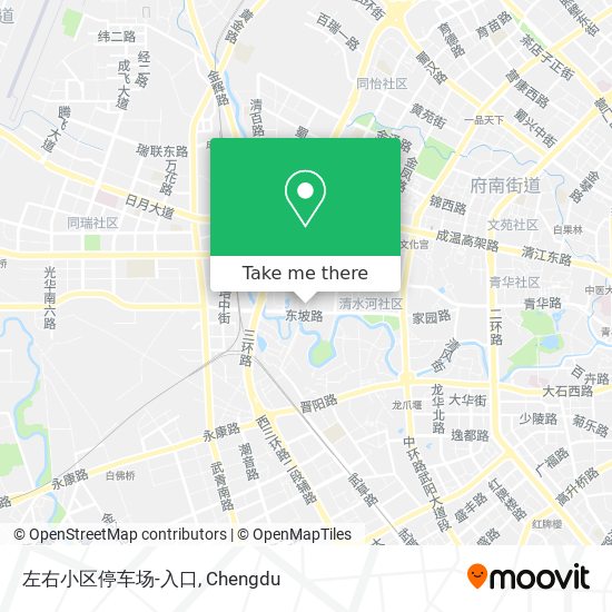 左右小区停车场-入口 map