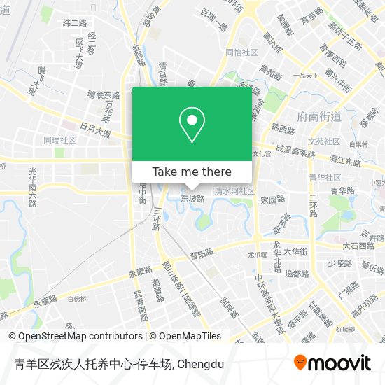 青羊区残疾人托养中心-停车场 map