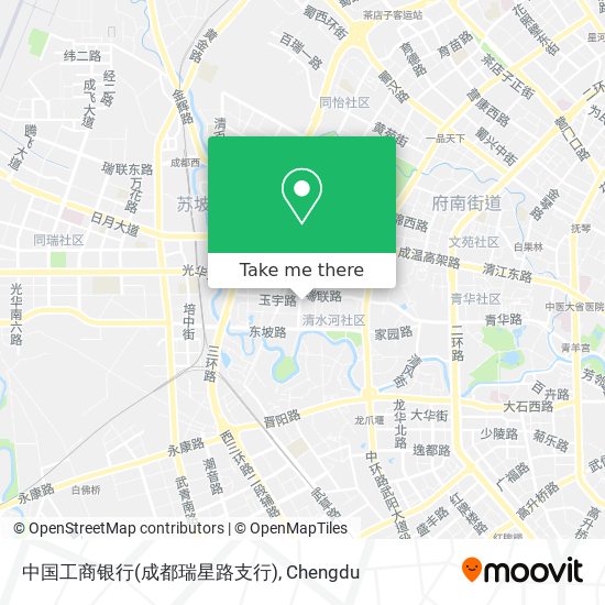 中国工商银行(成都瑞星路支行) map