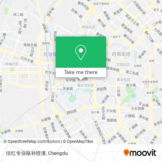 佳红专业敲补喷漆 map