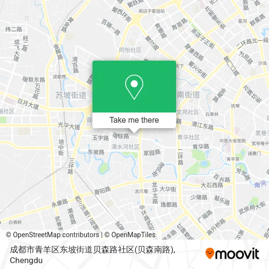 成都市青羊区东坡街道贝森路社区(贝森南路) map
