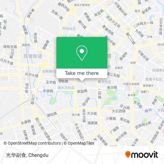 光华副食 map