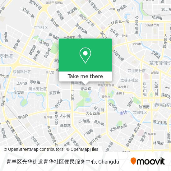 青羊区光华街道青华社区便民服务中心 map