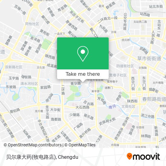 贝尔康大药(牧电路店) map