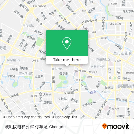 成勘院电梯公寓-停车场 map