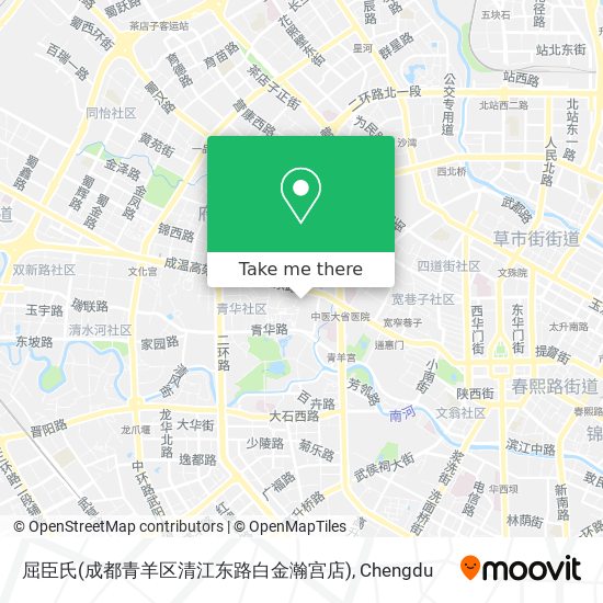 屈臣氏(成都青羊区清江东路白金瀚宫店) map