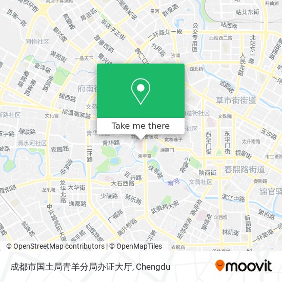 成都市国土局青羊分局办证大厅 map