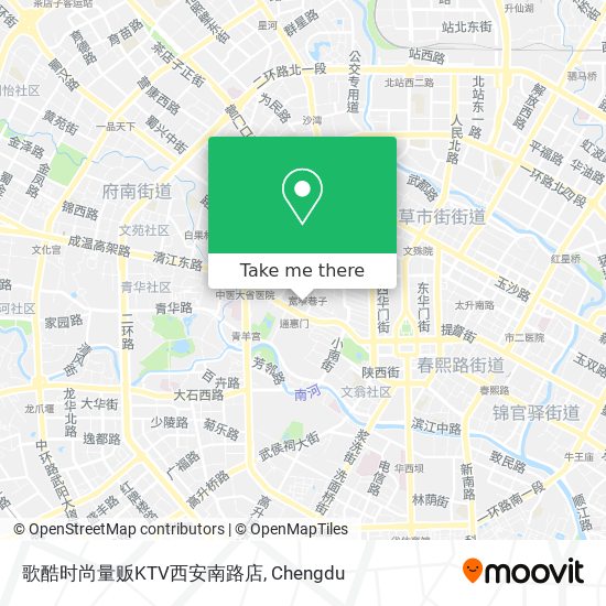 歌酷时尚量贩KTV西安南路店 map
