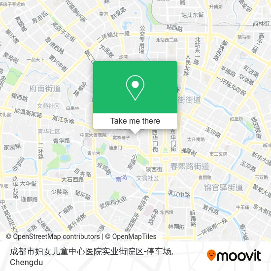 成都市妇女儿童中心医院实业街院区-停车场 map