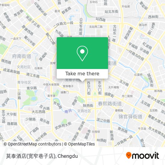 莫泰酒店(宽窄巷子店) map