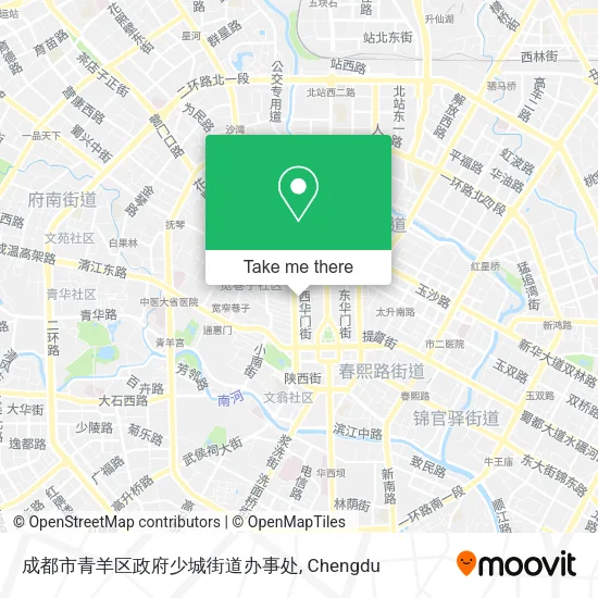 成都市青羊区政府少城街道办事处 map