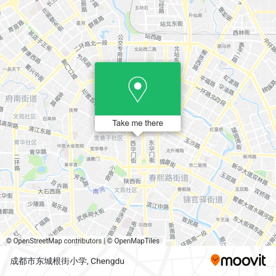 成都市东城根街小学 map