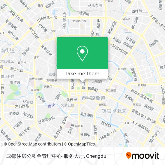 成都住房公积金管理中心-服务大厅 map