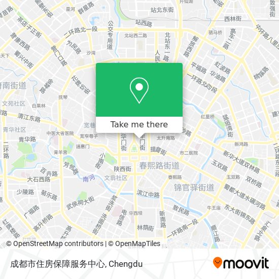 成都市住房保障服务中心 map