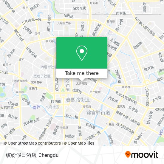 缤纷假日酒店 map