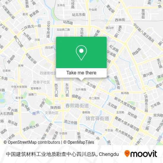 中国建筑材料工业地质勘查中心四川总队 map