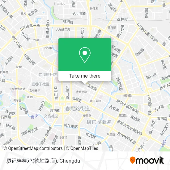 廖记棒棒鸡(德胜路店) map