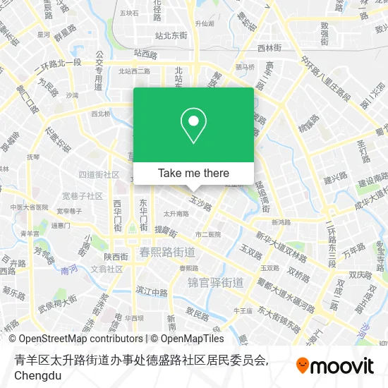 青羊区太升路街道办事处德盛路社区居民委员会 map
