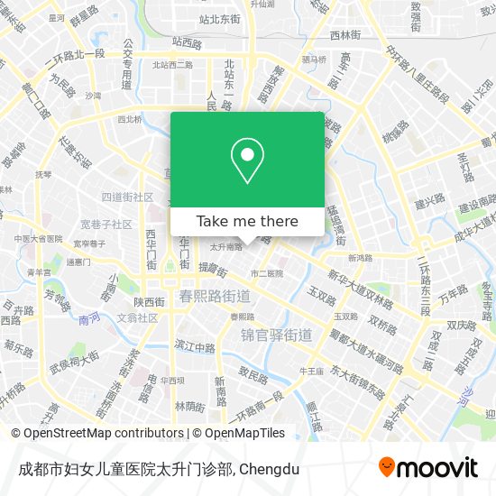 成都市妇女儿童医院太升门诊部 map