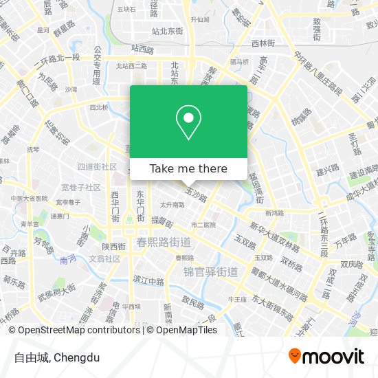自由城 map