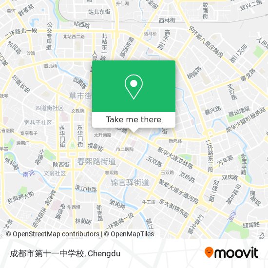 成都市第十一中学校 map