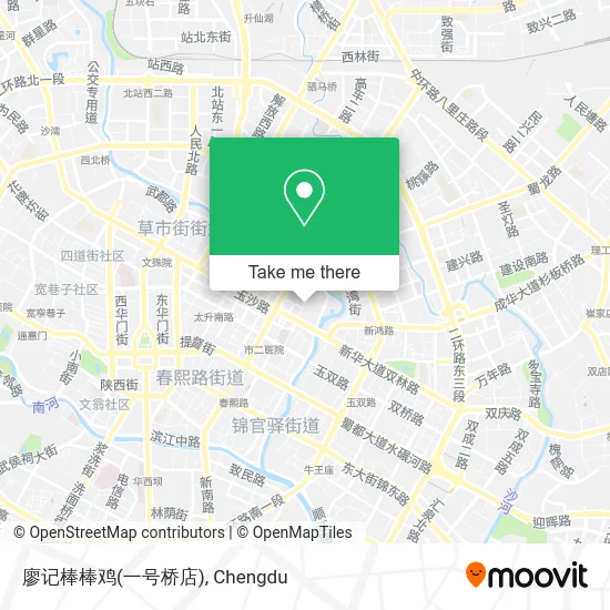 廖记棒棒鸡(一号桥店) map