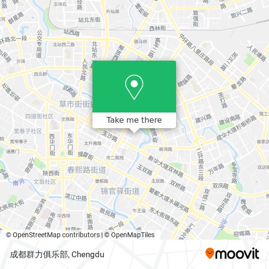 成都群力俱乐部 map