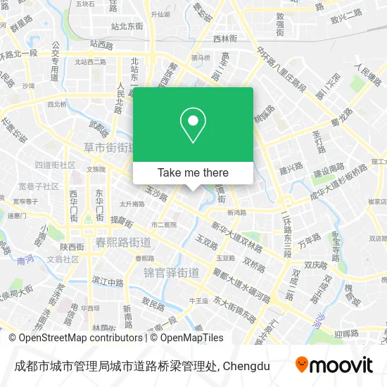成都市城市管理局城市道路桥梁管理处 map