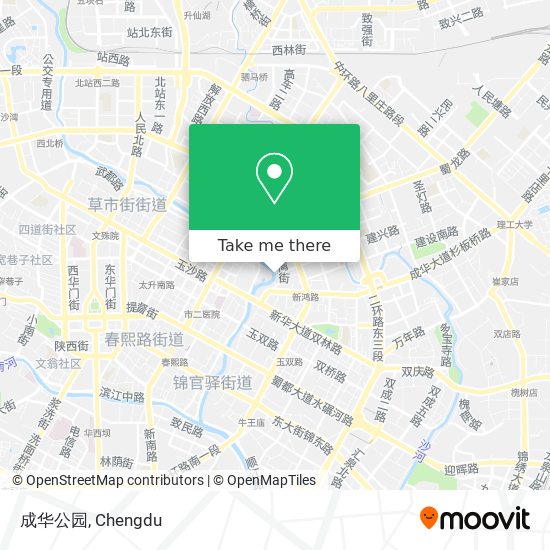 成华公园 map
