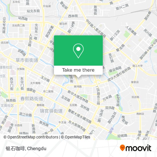 银石咖啡 map