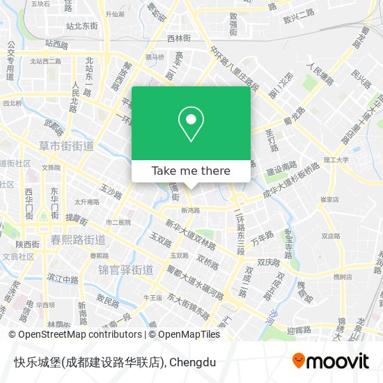 快乐城堡(成都建设路华联店) map