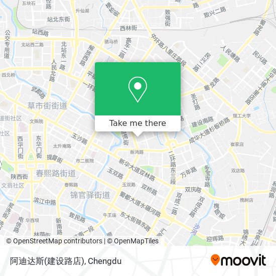 阿迪达斯(建设路店) map