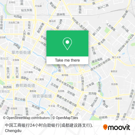 中国工商银行24小时自助银行(成都建设路支行) map