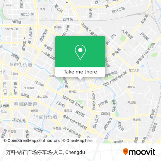 万科·钻石广场停车场-入口 map