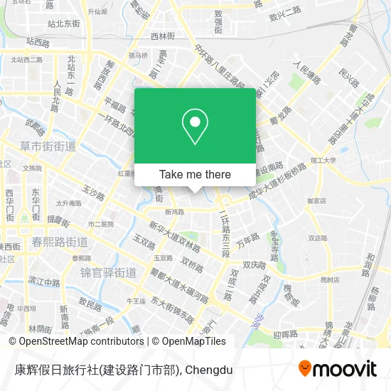 康辉假日旅行社(建设路门市部) map