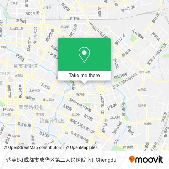 达芙妮(成都市成华区第二人民医院南) map