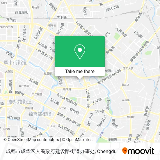 成都市成华区人民政府建设路街道办事处 map