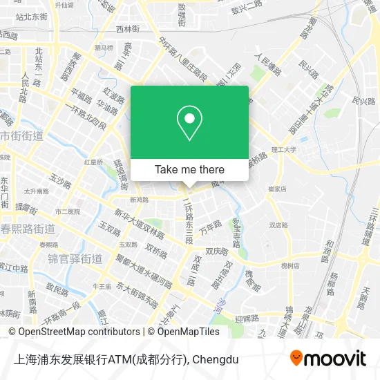 上海浦东发展银行ATM(成都分行) map