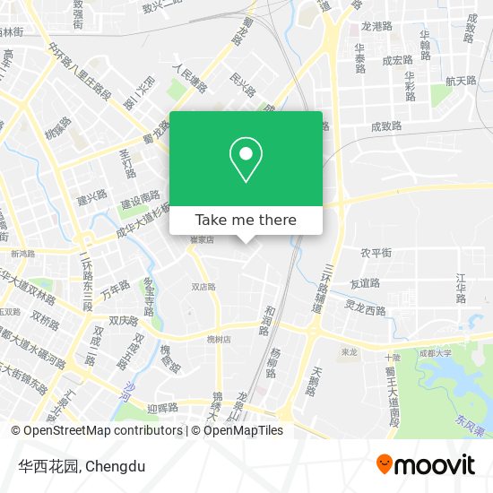 华西花园 map