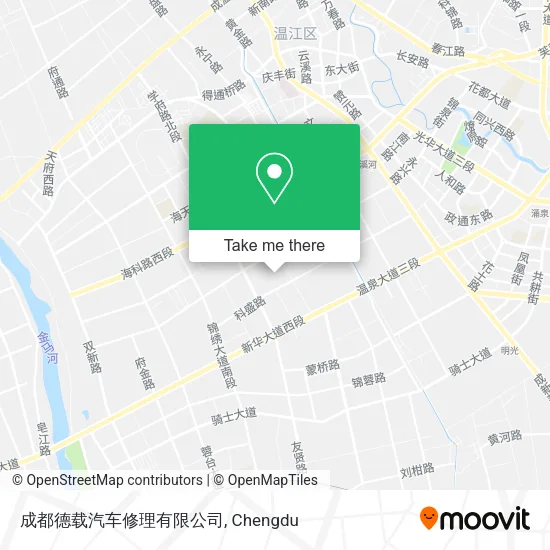 成都德载汽车修理有限公司 map