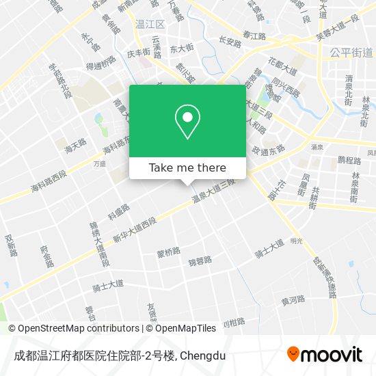 成都温江府都医院住院部-2号楼 map