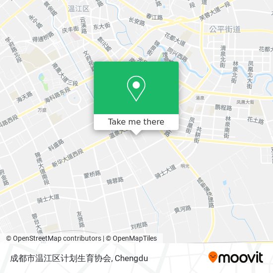 成都市温江区计划生育协会 map