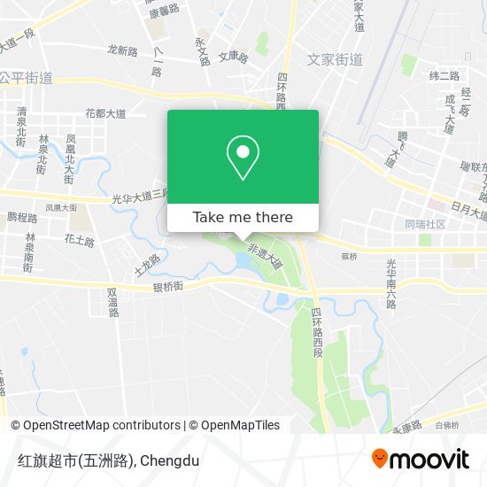 红旗超市(五洲路) map
