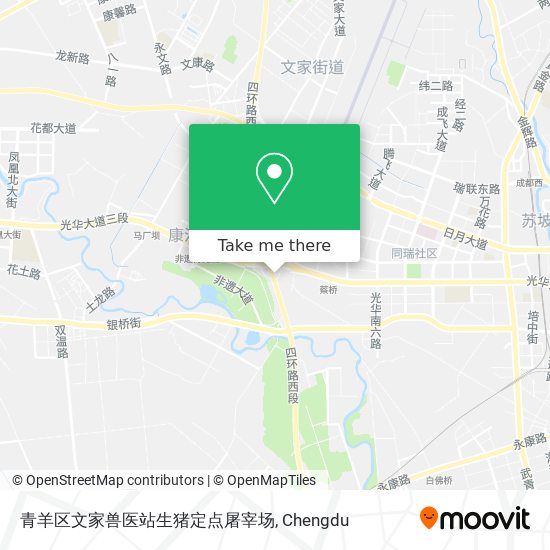 青羊区文家兽医站生猪定点屠宰场 map