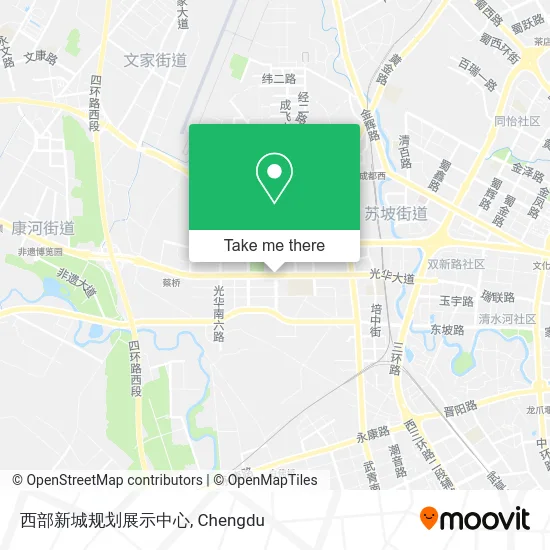 西部新城规划展示中心 map