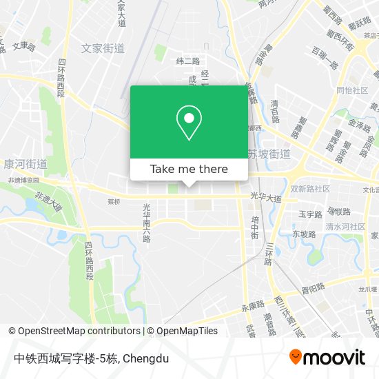 中铁西城写字楼-5栋 map