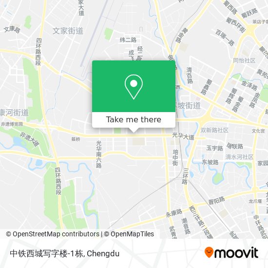 中铁西城写字楼-1栋 map