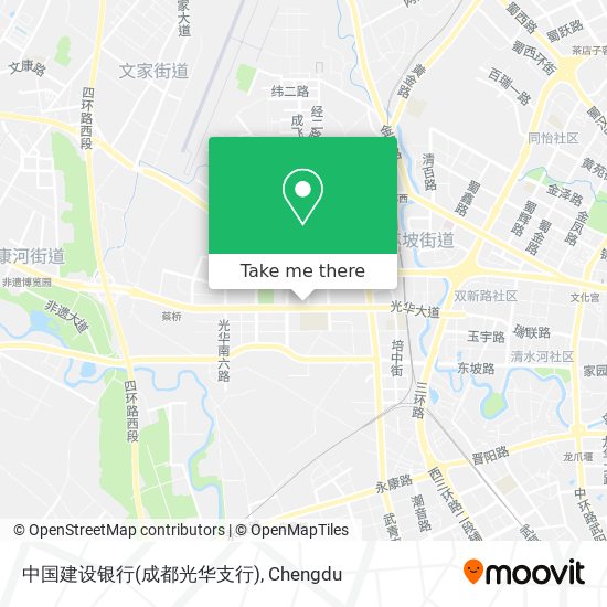 中国建设银行(成都光华支行) map
