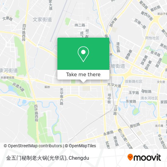 金五门秘制老火锅(光华店) map