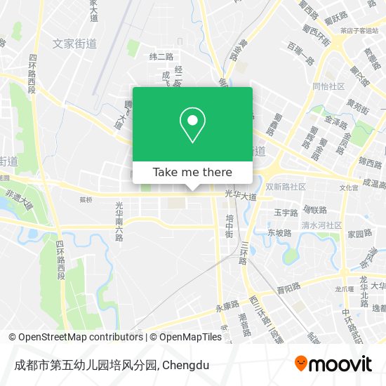 成都市第五幼儿园培风分园 map